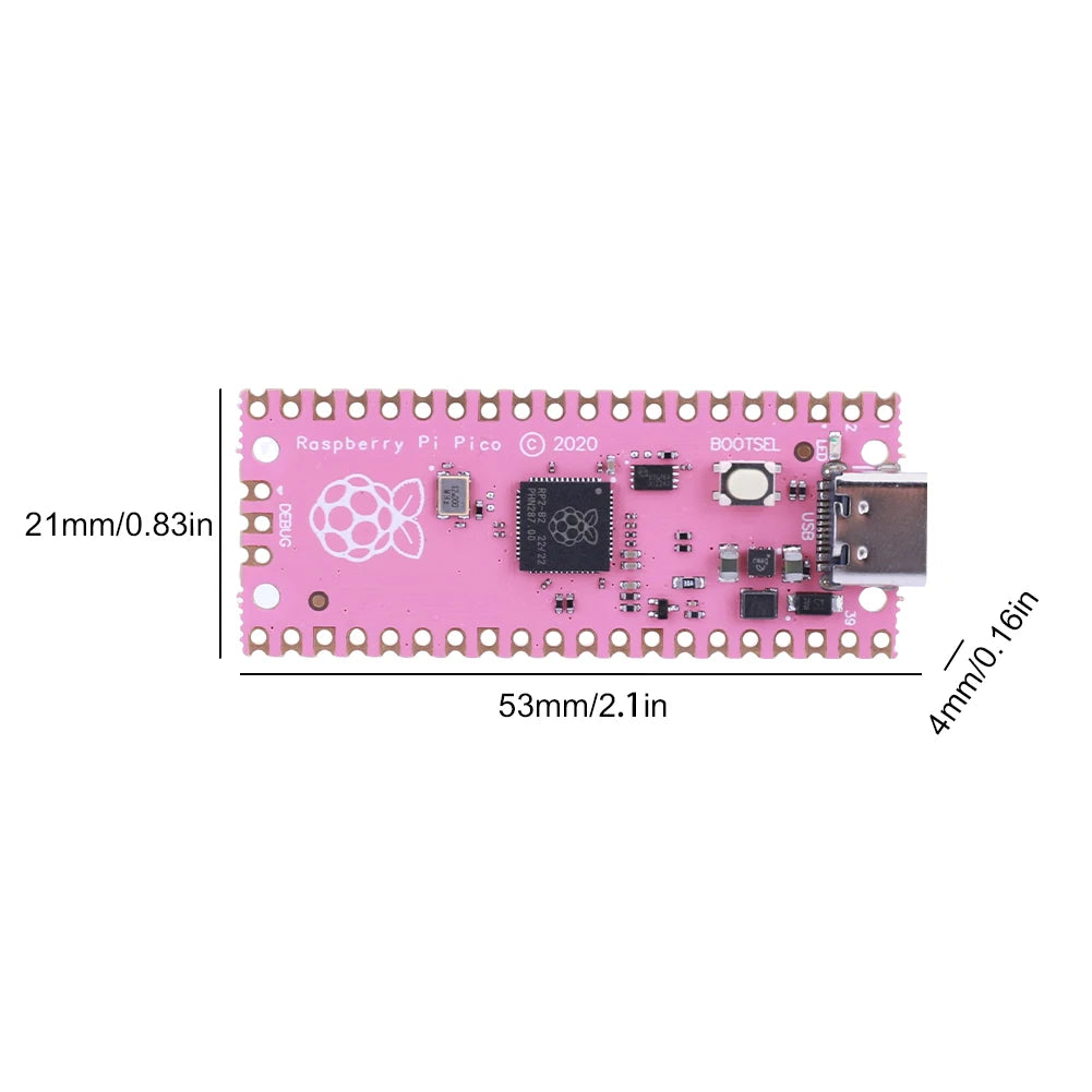 RP2040 Dual-Core High-Performance Cortex-M0+ Processor for Raspberry Pi Pico Running Up To 133 MHz Support C/C++/Python Quake