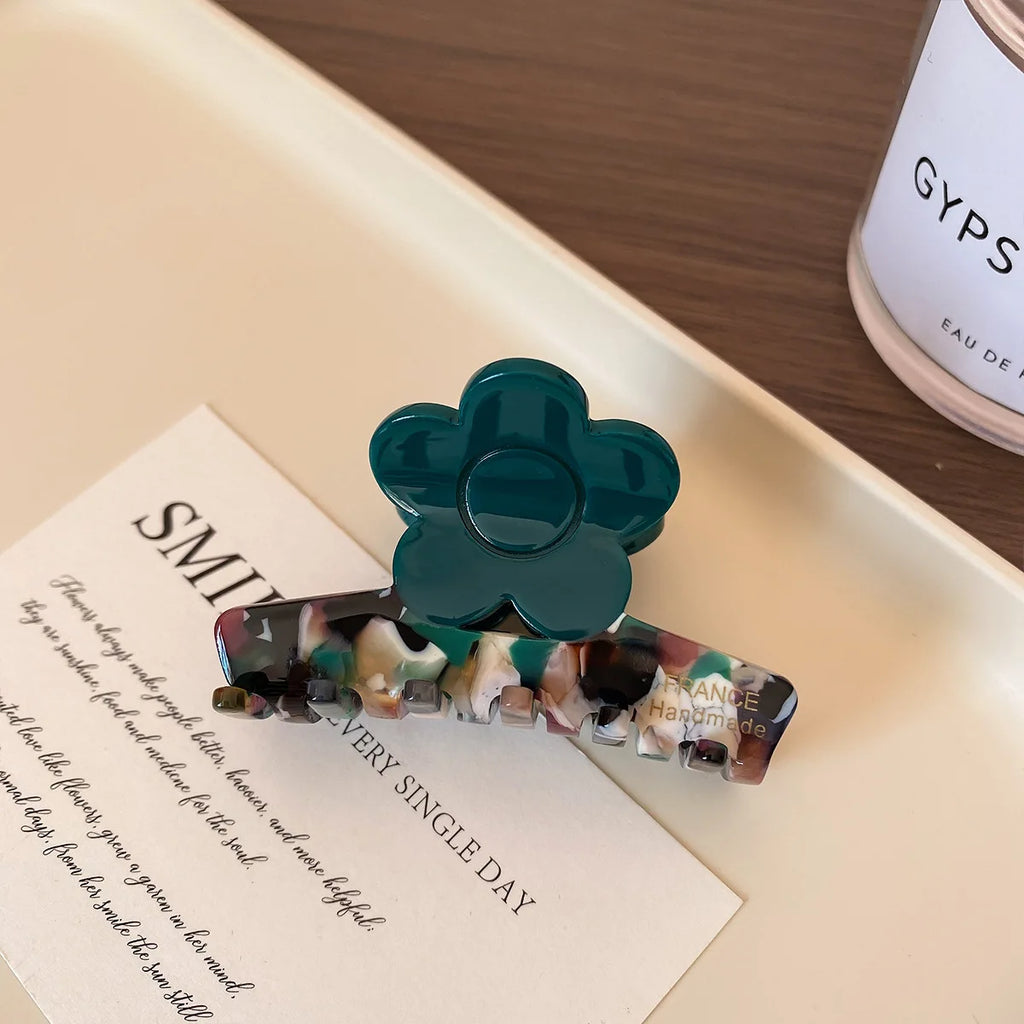 Korean New Acetic Flower Hairpin, Female Back of Head,light Luxury Hairpin, Disc Hair, Hair Grab Clip, Headgear Quake 5