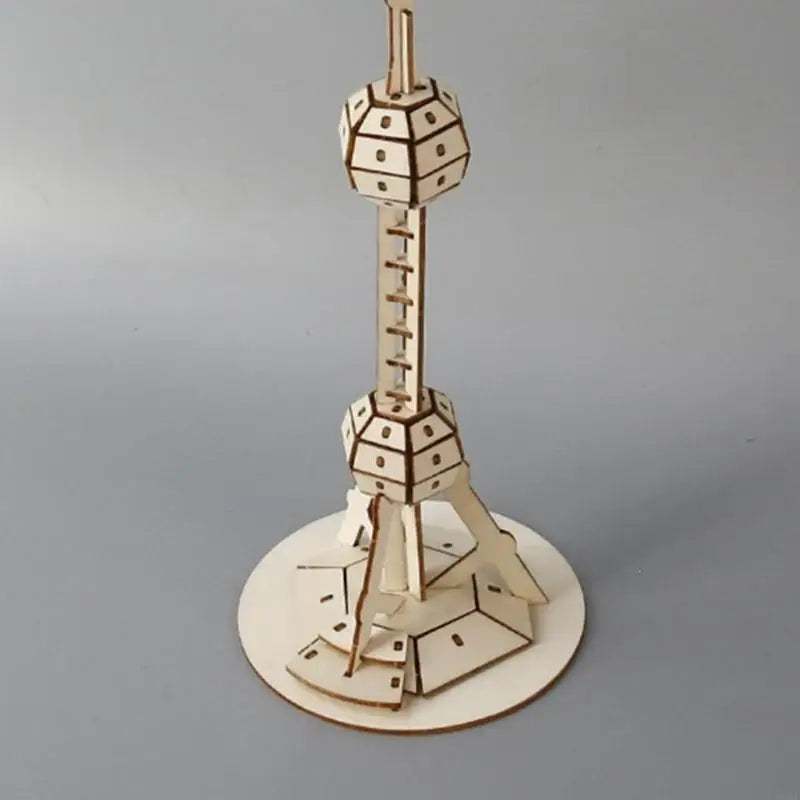 Wooden Building Project DIY Architecture Landmark Tower for Kids Students, 13.78in Assembly Activity for Classroom Science K1KF Quake