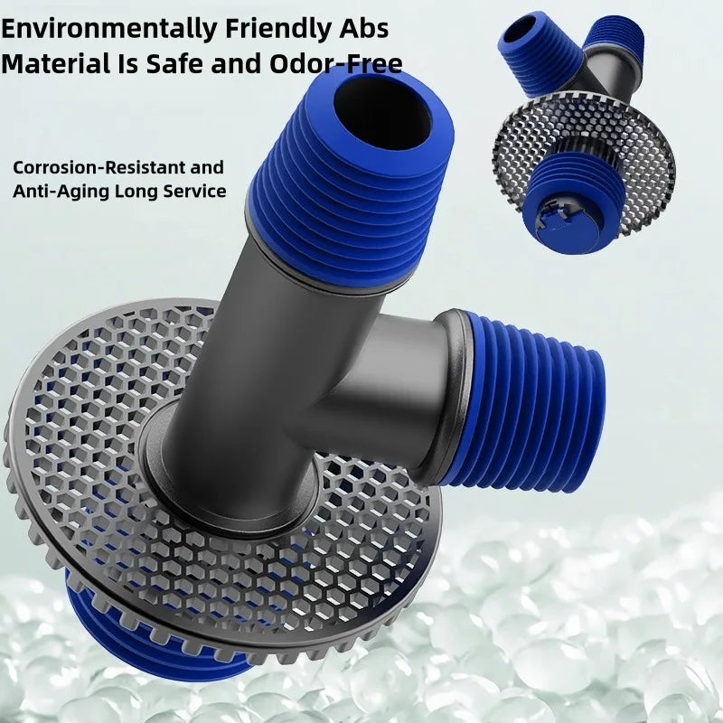 Universal Washing Machine Floor Drain 2 in 1 Sewer Drain Connector Sink Sewer Washroom Accessories Hose Adapter Disposer Quake