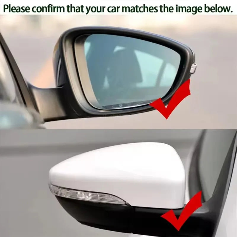 For Volkswagen VW JETTA MK6 Passat B7 Scirocco Beetle CC Car Sticker Rearview Side Mirror Cover Wing Cap Exterior Door Case Trim Quake