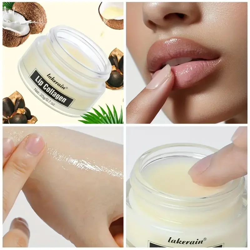 Collagen Lip Mask,Autumn and Winter Lip Moisturizing, Deep Moisturizing Overnight Lip Balm Lip Plumper for Dry Repair Lip Care Quake
