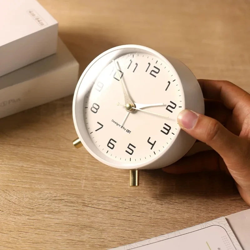 Desktop Small Alarm Clock Student Desktop Home Mute Alarm Clock Wake-up Tool Quake