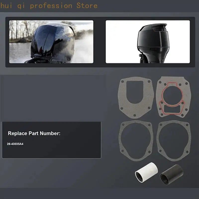 Marine Lower Unit Seal with Gaskets, Oil Seal Parts and O Gaskets, Gearcase Repair Set for Outboard Maintenance, H8WE Quake