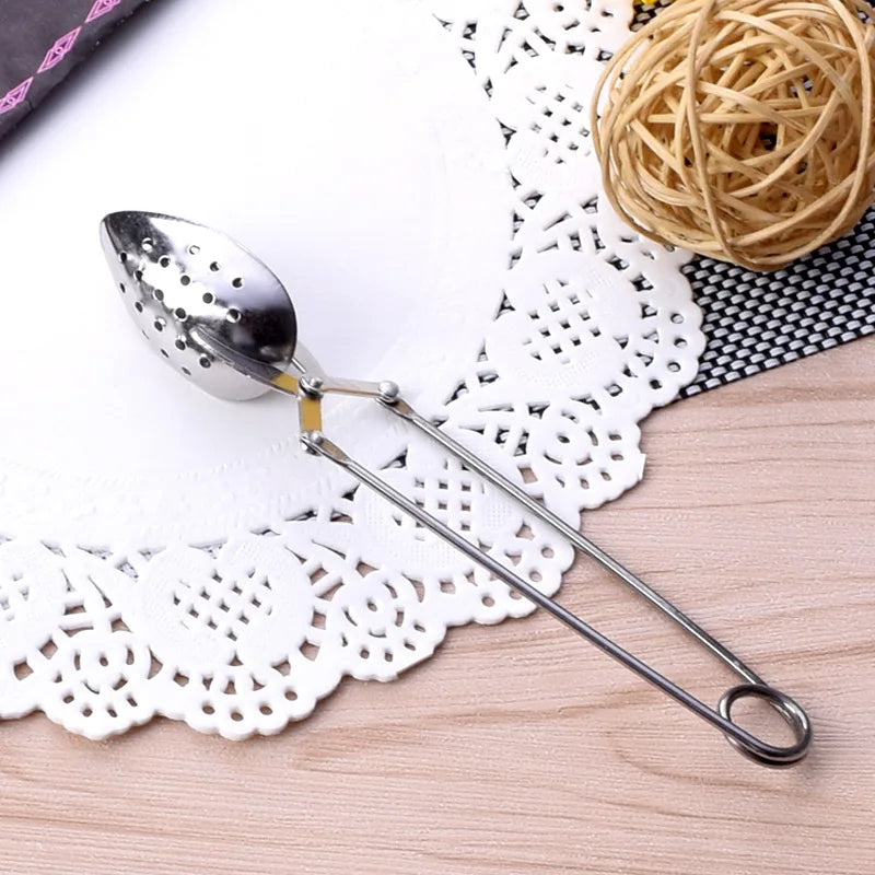 New stainless steel heart-shaped tea tongs/infuser/strainer - tea accessories for home tea ceremony Quake