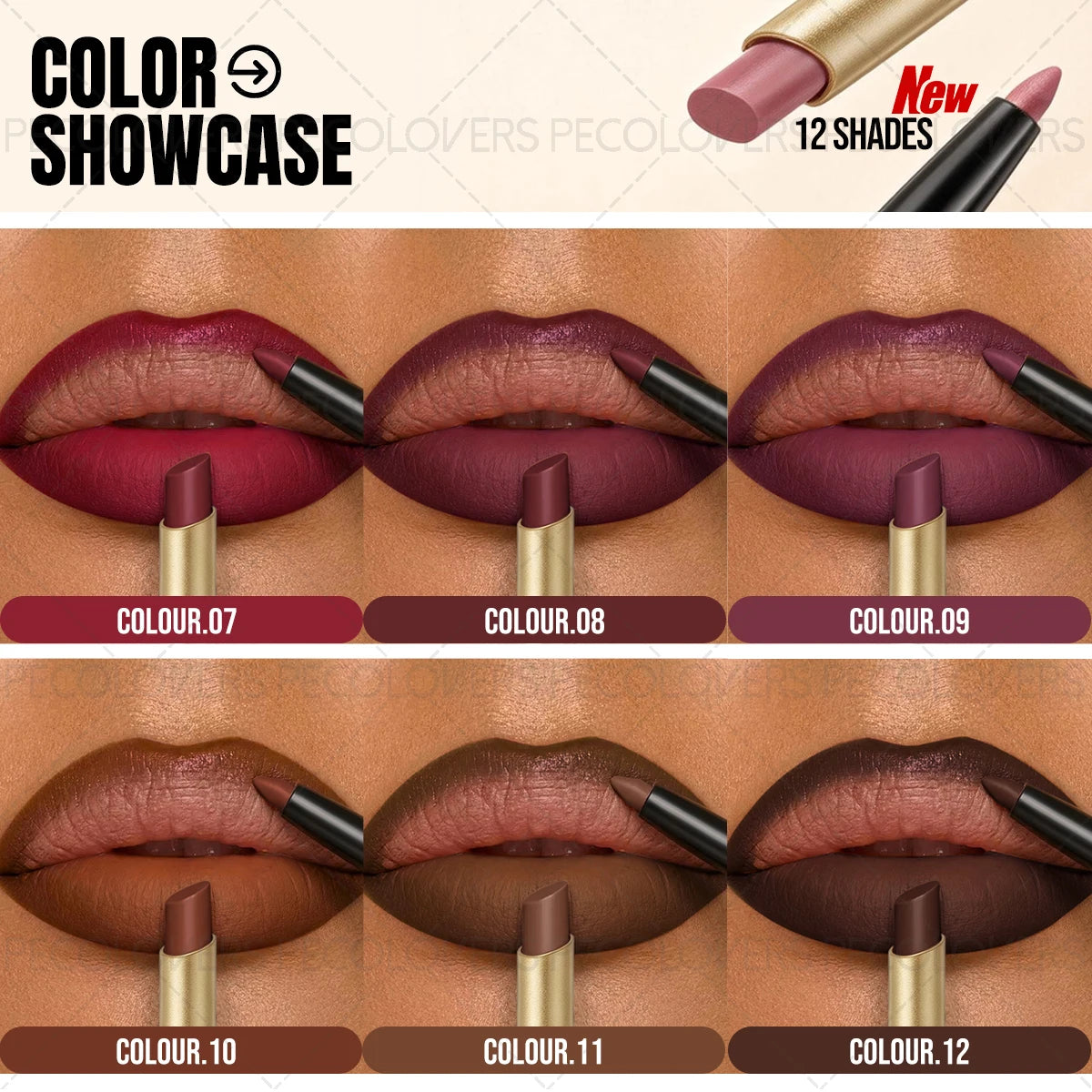 1PC Lip Liner, Multiple Colors To Choose From, Full and Charming Lips, Contouring Lips, Lip Cosmetics Quake