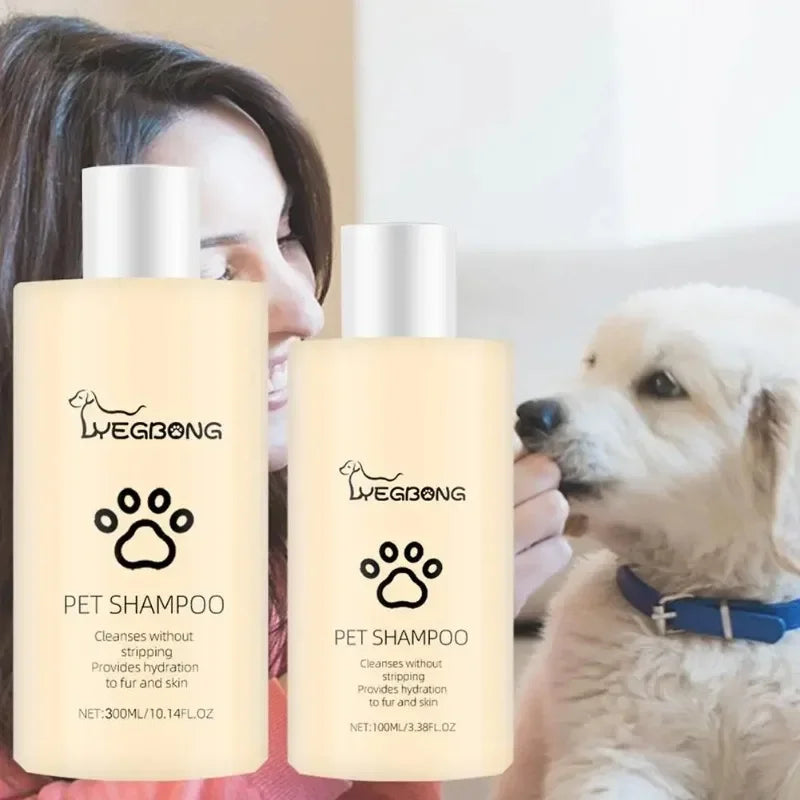100/300ML Pet Shampoo Cat Dog Hair Softening Shower Gel Anti Mite Moisturizing Itchy Cleans Hair Remove Dirt Odor Pet Products Quake
