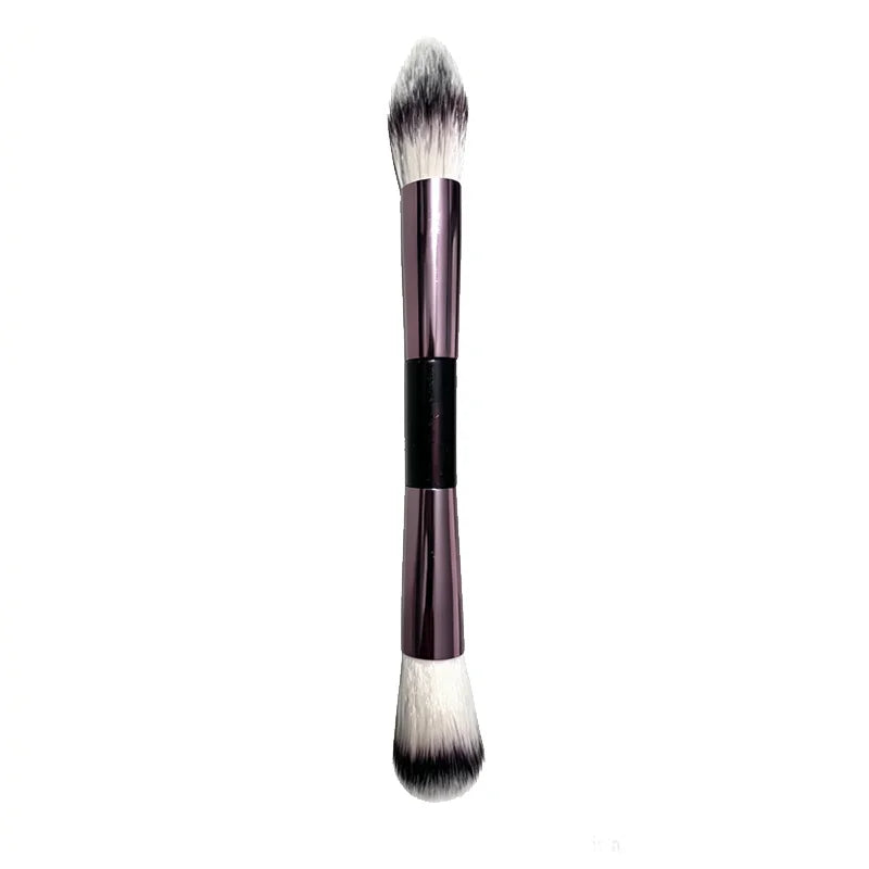 Makeup Brush, Powder Brush, Blush Brush, Loose Powder Brush, Exquisite Professional Metal Handle, Double-head Design, with Box Quake