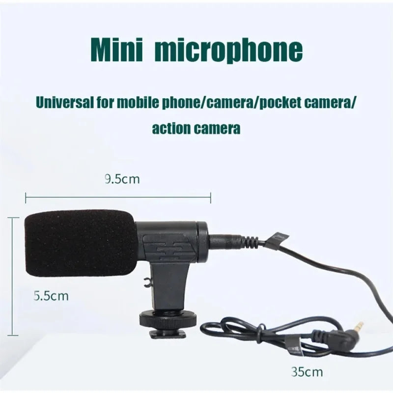 Smartphone Vlogging Kit With Tripod Phone Holder Mini Microphone Fill Light Starter Portable Stabilizer Bracket For Live Stream Quake