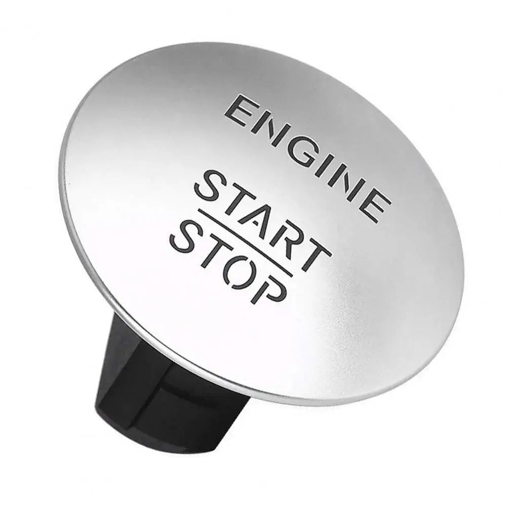 Engine Start Stop Button Switch for Mercedes for Benz, Car Push Button Starter Switch, Engine Start Stop Switch Button Quake Silver