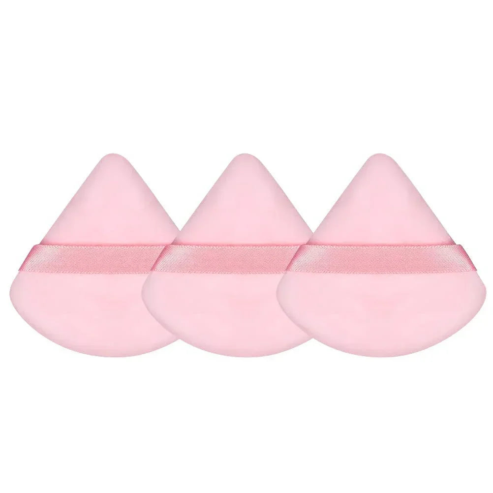 3pcs Makeup Puff Makeup Sponge Cosmetics Soft Tools Powder Puff Face Cotton Face Powder Puff Washable Velvet Quake M84 Pink-3Pcs