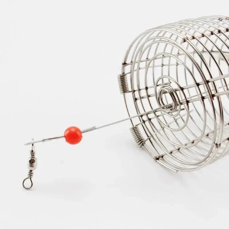 Shrimp Feeding Dish Stainless Steel Shrimp Bowls Feed Dish Metal Container Bait Cage Fish Tank Accessories for Shrimp Foods Quake