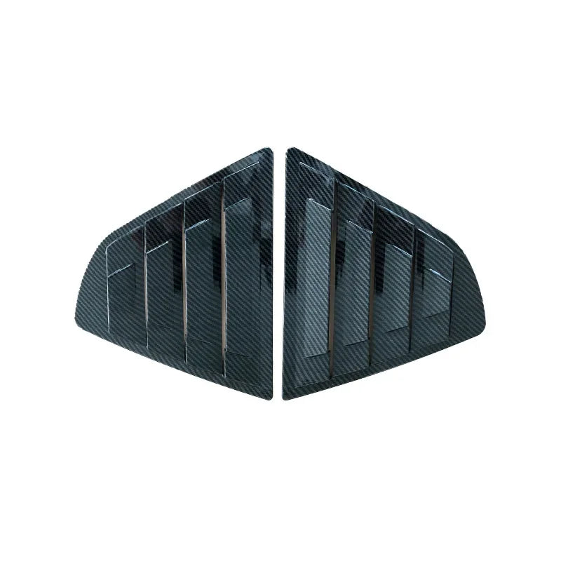 For Toyota Camry Sedan 2018 2019 2020 2021 2022 2023 Car Rear Louver Window Side Shutter Cover Trim Sticker Vent Scoop ABS Auto Quake Carbon