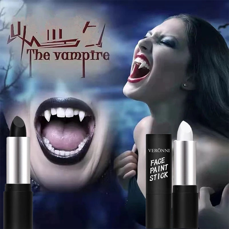 6 Colors Face Body Paint Stick Cream Eyeblack Tube Black Body Painting Blendable Sticks For Halloween Cosplay Joker Paint Makeup Quake
