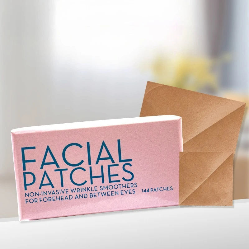 144pcs Furongni anti-wrinkle facial patch, sichuan pattern forehead, eyebrow patch, nasolabial fold patch Quake