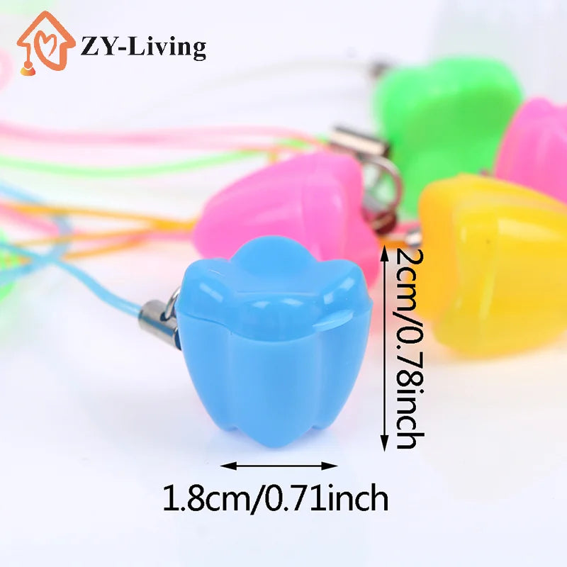 10pcs Colorful Baby Kids Tooth Storage Box Organizer Milk Box Children's Souvenir Save Baby Teeth Keepsake Holder Quake