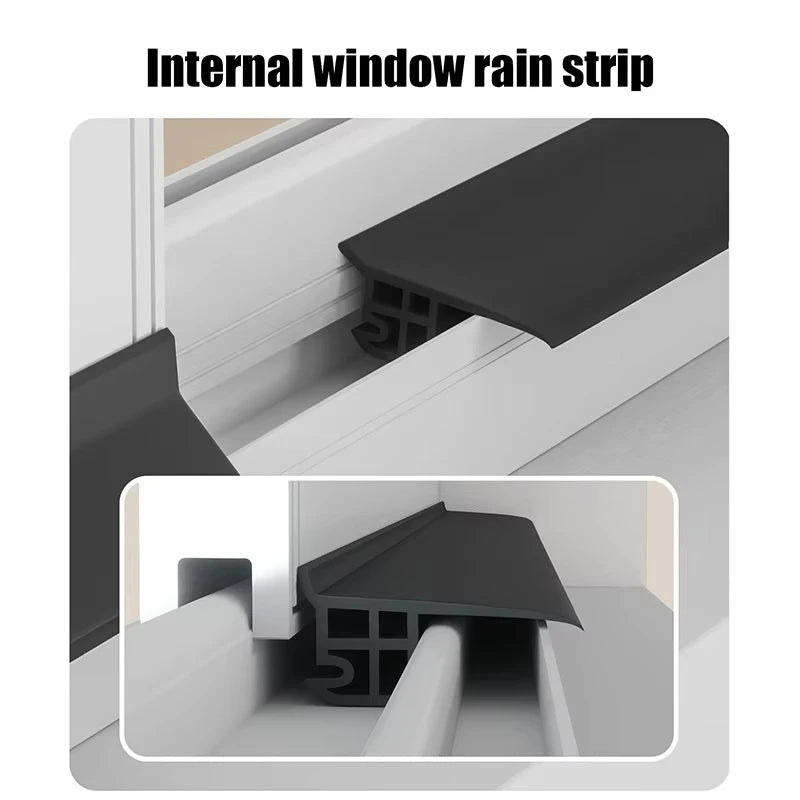 Window water blocking bar home window rain Flashing board aluminum alloy window edge waterproof Water Deflector sealing strip Quake