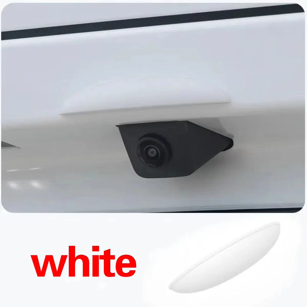 Car Reverse Camera Silicone Rain Shade Cover Accessories Quake WHITE