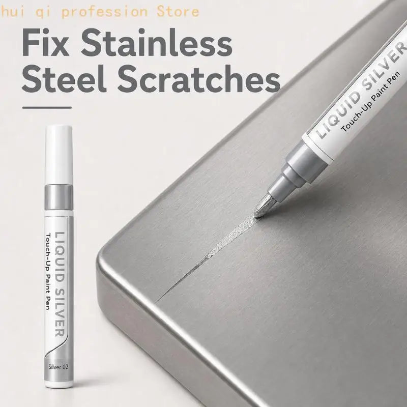 Silver Touch-Up Pen for Appliance Panels, Wheel Edges and Scratch Care H8WE Quake