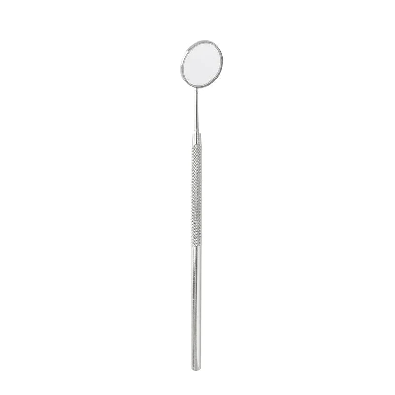 New Stainless Steel Mouth Mirror Teeth Cleaning Oral Check Dental Mirror Filling Makeup Eyelashe Extension Inspection Mirror Quake Silver Stainless
