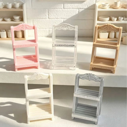 10Pcs 1/12 Dollhouse Mini Book Shelves Display Rack Model Dollhouse Study Furniture Resin Decor Doll House Micro Scene Ornament Quake random mixed