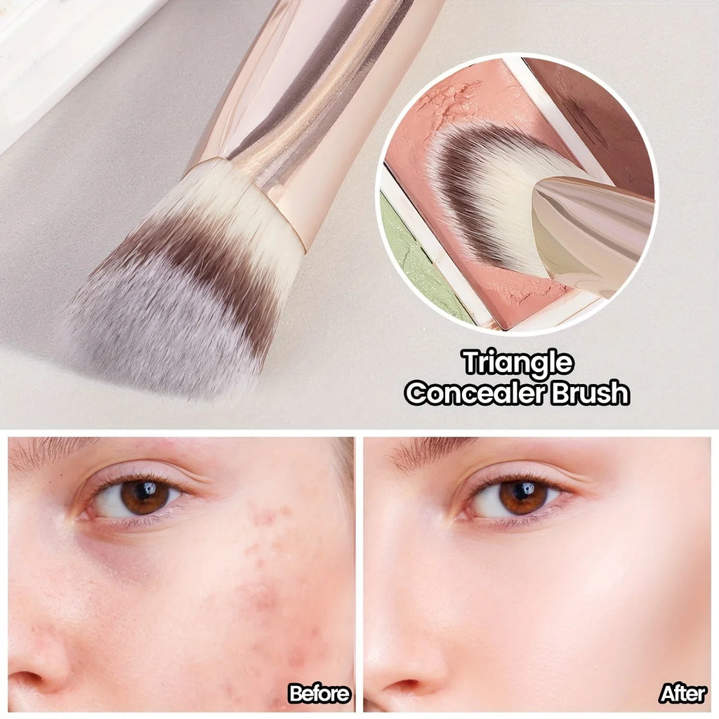 Premium Concealer Brush, Triangle Brush Head, Soft Synthetic Bristles, Fit for The Skin Quake