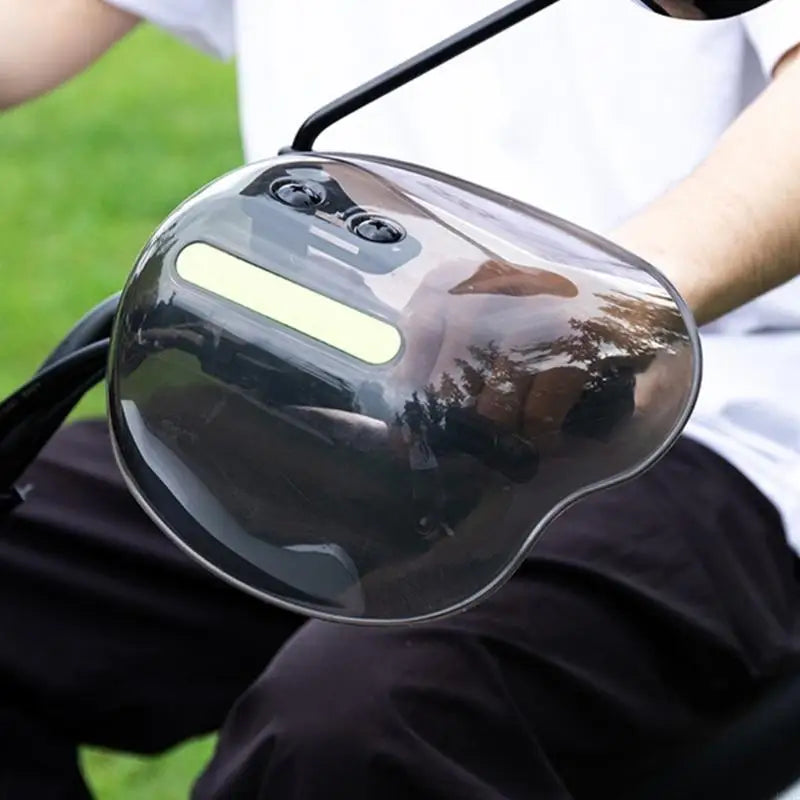 H8WE PVC Electric Scooter Handlebar Protectors Handlebar Guards Comprehensive Weather Resistance Guards set for Motorcylce Quake