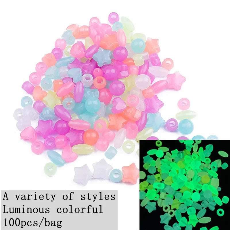 100pcs Multi Colored Braid Hair Dread Dreadlock Beads Hair Rings Tube Cuffs for Styling Accessories Braiders Hair Styling Tools Quake NO.7
