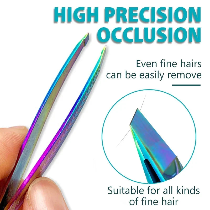 For Face Lash Makeup Tools Beard Eyelash Trimmer Men Removal Clip Women Professional Eyebrow Tweezer Brow Stainless Hair Plucker Quake