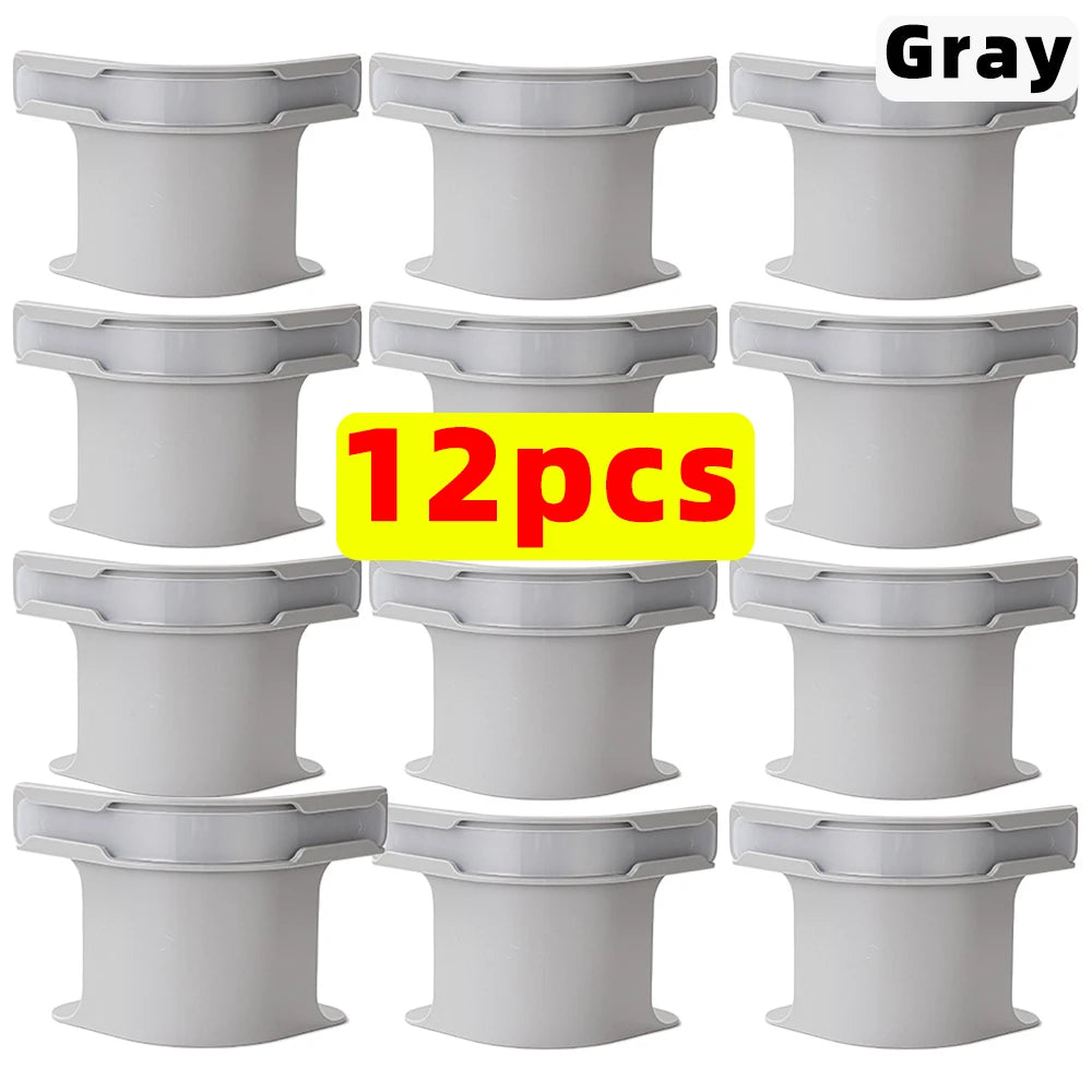 Universal Bedsheet Corner Tightener Clips Invisible Bedspread Secure Holder with Heavy-Duty Mattress Straps Sheets Slot Locks Quake Gray- 12pcs