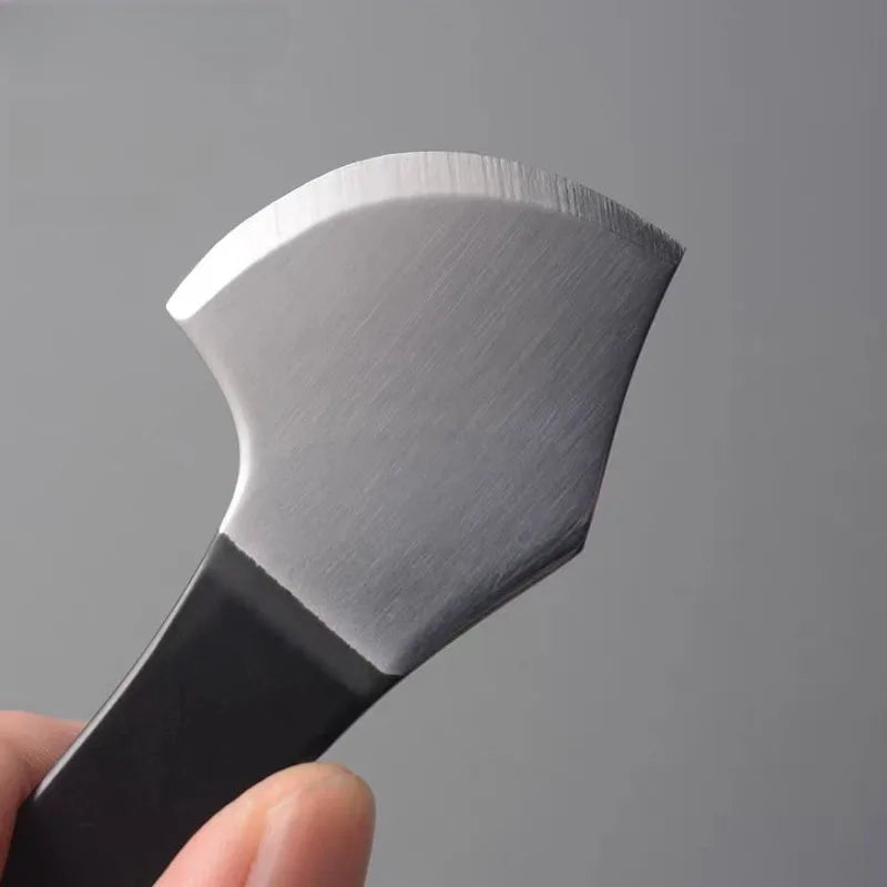 Leather Skiving Knife 150mm Wooden Handle Stainless Steel Leathercraft Tool for DIY Cutting Thinning Beveling Beginner Hobbyist Quake