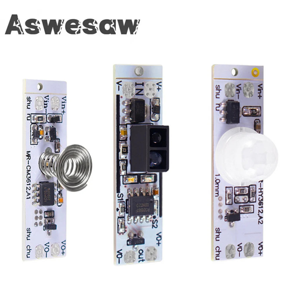 Touch Switch Capacitive Module 5V-24V 3A LED Dimming Control Lamps Active Components Short Distance Scan Sweep Hand Sensor Quake