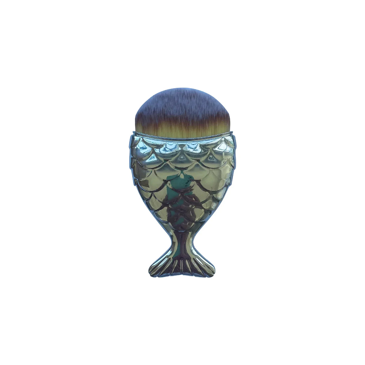 Foundation Cosmetic Fish Brush Blush Brush Mermaid Shape Professional Face Makeup Brush Makeup Tool Kit Powder Nail Art Tool Quake sliver