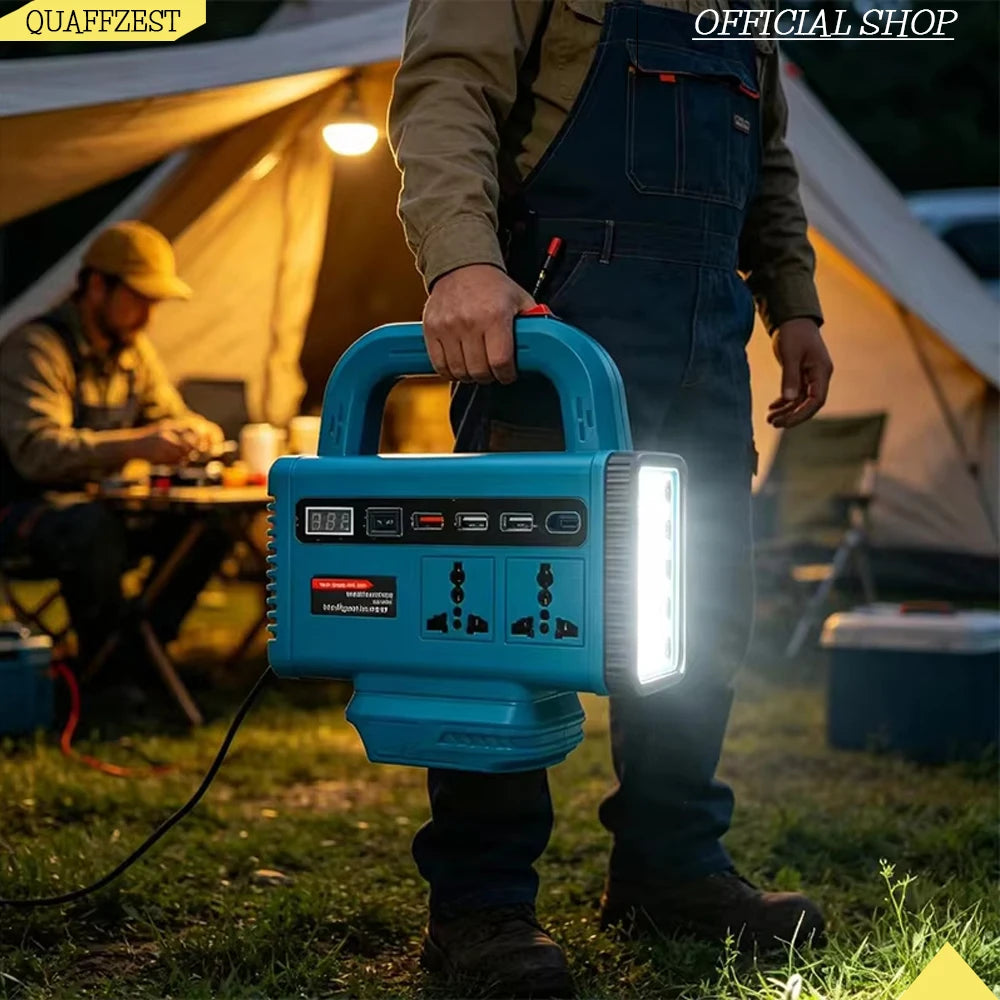 Lithium Battery Portable Inverter Power Station Multi-Function Handheld Generator Light Emergency Backup Power （without battery） Quake Universal Other 101 - 200W