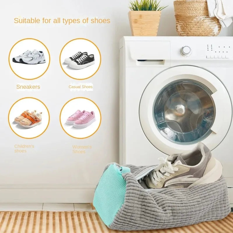 Lazy Shoe Washing Bag for Washing Machine Home Shoe Laundry Protector Prevent Deformation Mesh Cleaning Pouch Quake
