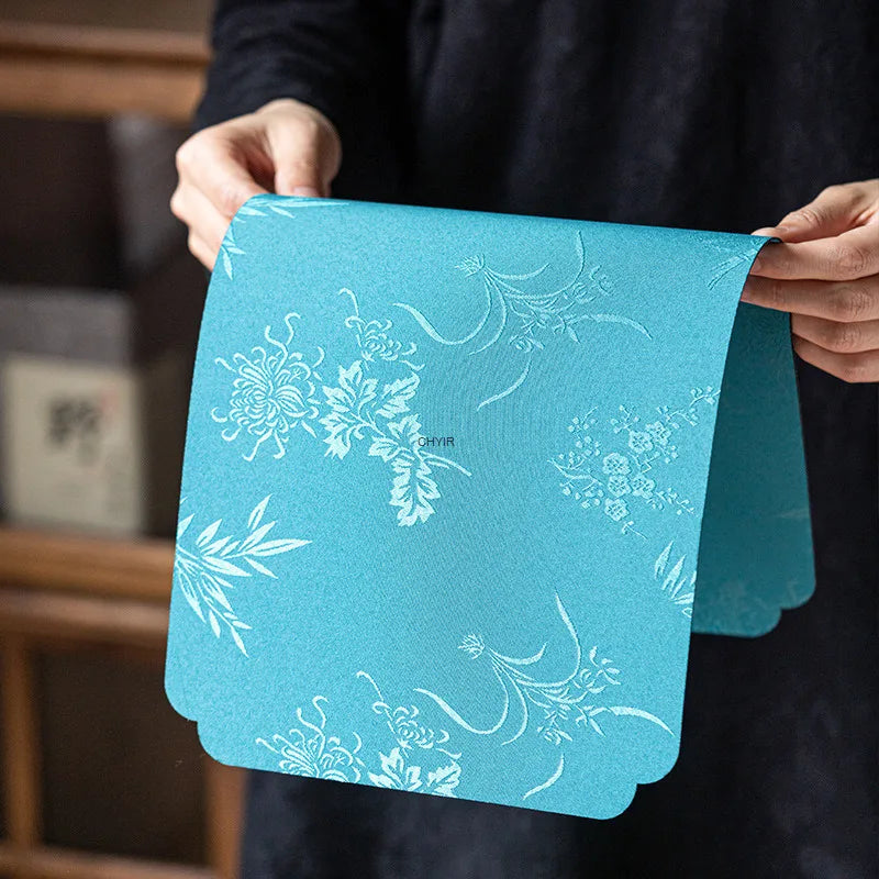 Dry Tea Mat Double-sided Waterproof Tea Flag Tea Towel Tea Table Mat Chinese Zen Style Cloth Mat Teapot Mat Tea Set Quake