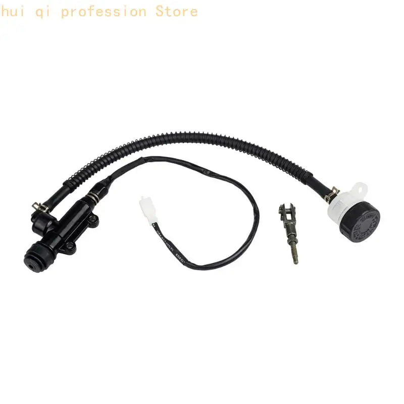 Motorcycle Rear Brake Pump Replacement Part with Hydraulic Hose and Separate Fluid Cup, 4cm Mount for TNT300 BJ300 Rear Brake Quake CN