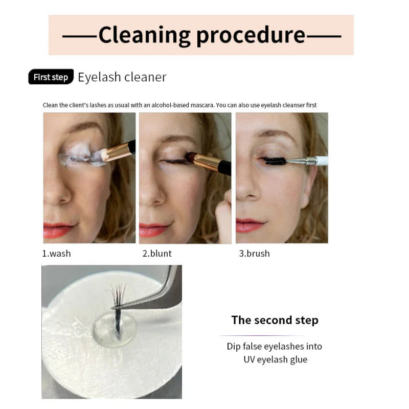 Mini Handheld Rechargeable UV Eyelash Extension grafting Lamp, Fast Curing for Glue, Wireless Tweezer Light Quake