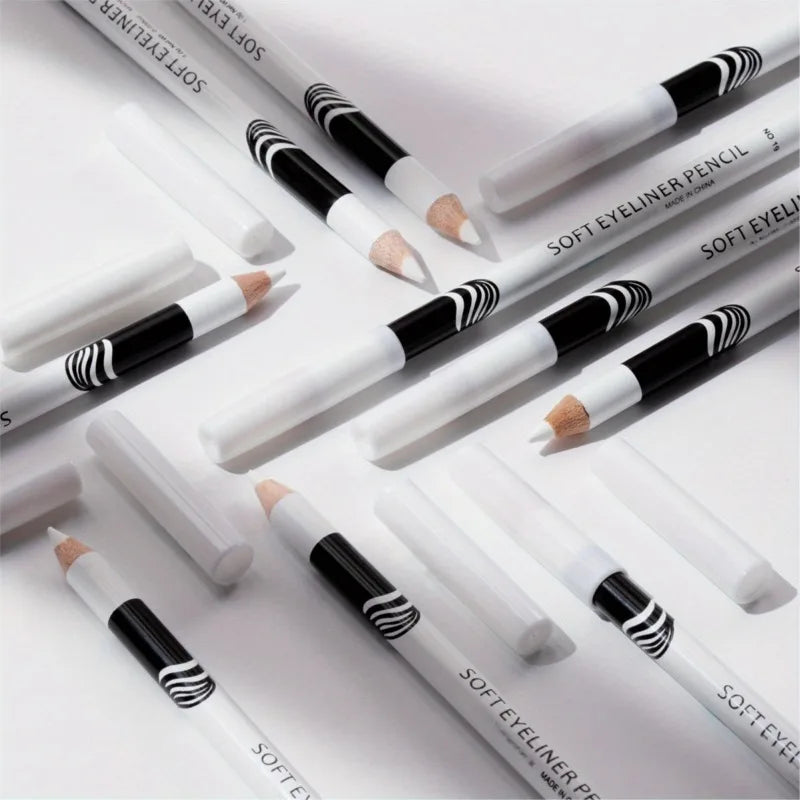 Three-pack Eyeliner, White, Long-lasting Waterproof and Sweat-proof, Easy To Use, White Eyeliner Glue Pen Quake