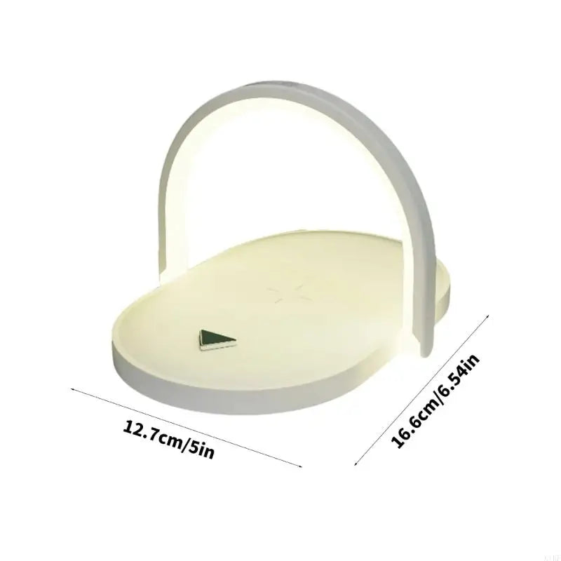 Energy Saving Foldable Adjustable LED Night Light With 15W Fast Wireless Charging For Bedside Desk Office Tablet Use K1KF Quake