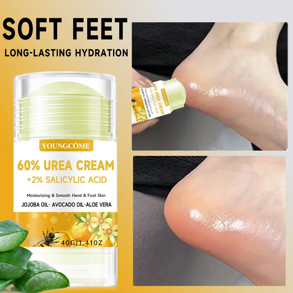 60% Urea Cream +2% Salicylic Acid Foot Cream Deodorant Stick Anti Sweating Keep Drying Fragrance Remove Foot Odor Moisturizing Quake
