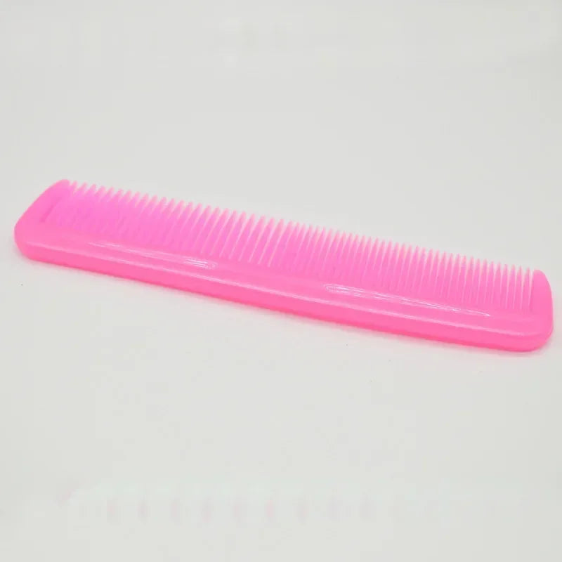New Anti-static Hair Comb Double Side Plastic Comb Professional Barber Salon Hair Comb Styling Tool Household Hair Cut Quake pink