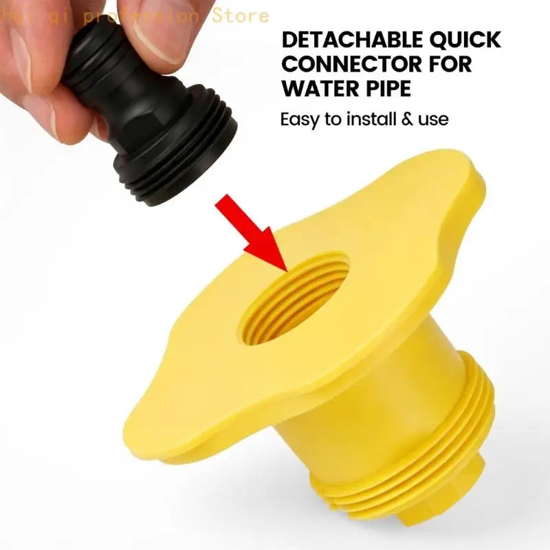 Boat Deck Fill Point Access Fitting, ABS Marine Hardware with Smooth Molded Flanged Body and Threaded Lower Section, Single Quake