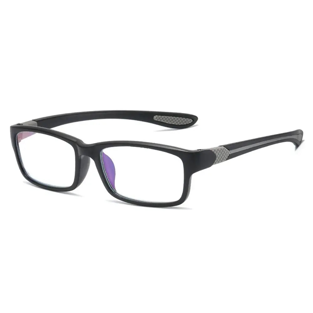 Flexible TR90 Sports Reading Glasses for Men Women Office Anti Blue Light Readers Eyewear Eye Protection Presbyopia Eyeglasses Quake Grey +100