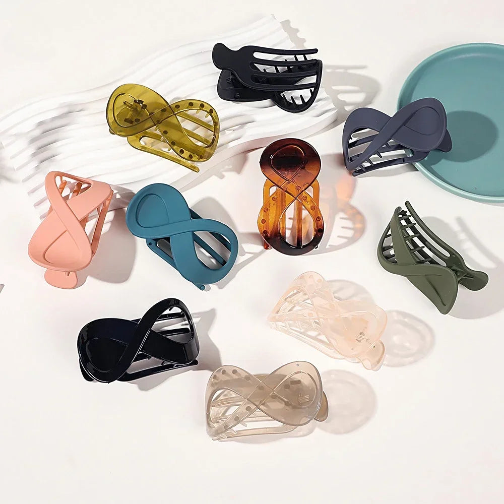 Women Large Hair Clip Seamless Plastic Frosted Duckbill Claw Women Girls Simple Hair Clip Hairpin Styling Tools Hair Accessories Quake