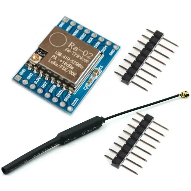 433MHZ -SX1278 LoRa Module 433M 10KM Ra-02 Wireless Spread Spectrum Transmission Board 2.4G IPX Antenna for Smart Home Quake Ra-02 with Antenna1 1pc
