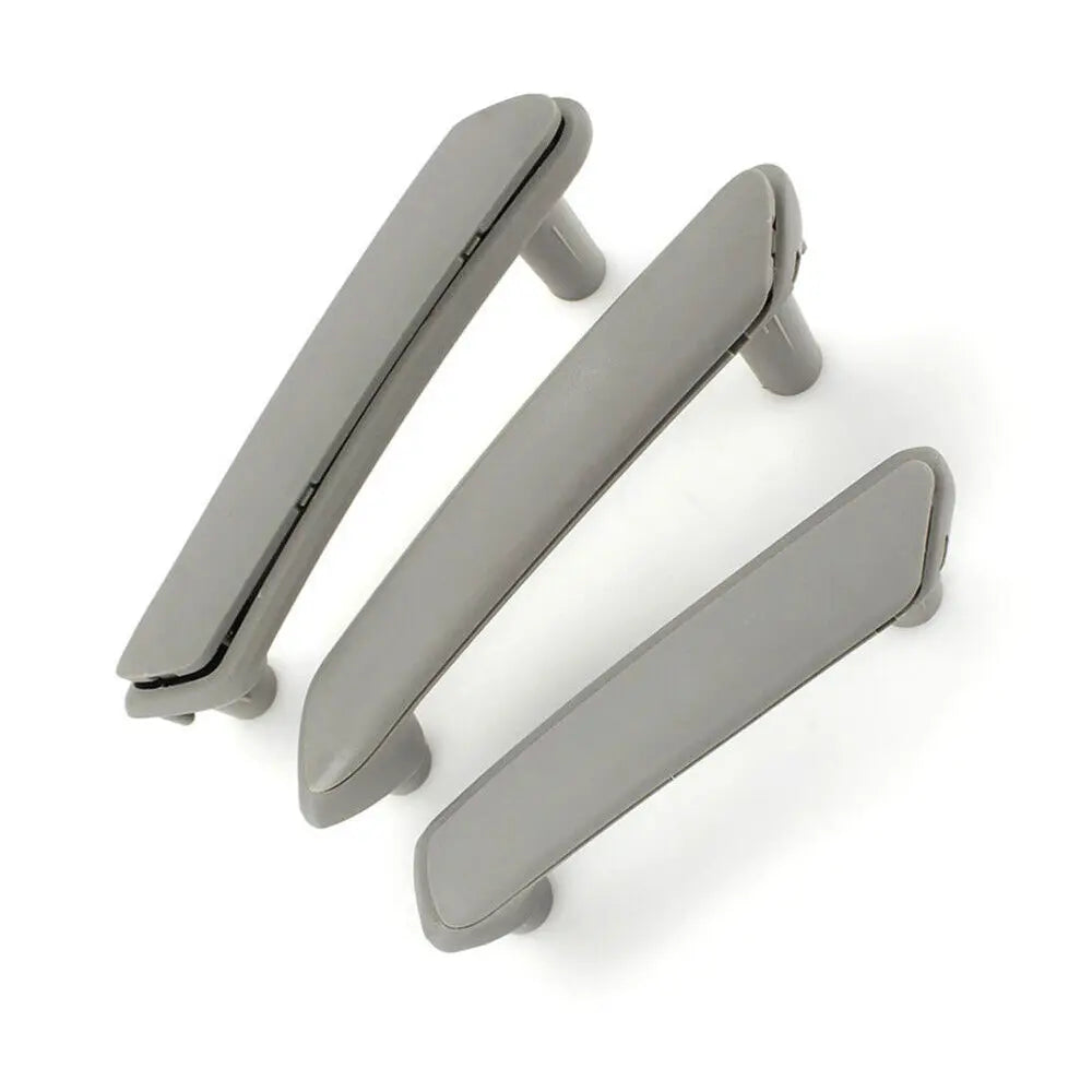 For VW Passat B5 1998-2005 3Pcs Front Right Rear Left Rear Right Car Interior Door Pull Grab Handle Trim Cover Caps Accessories Quake Grey