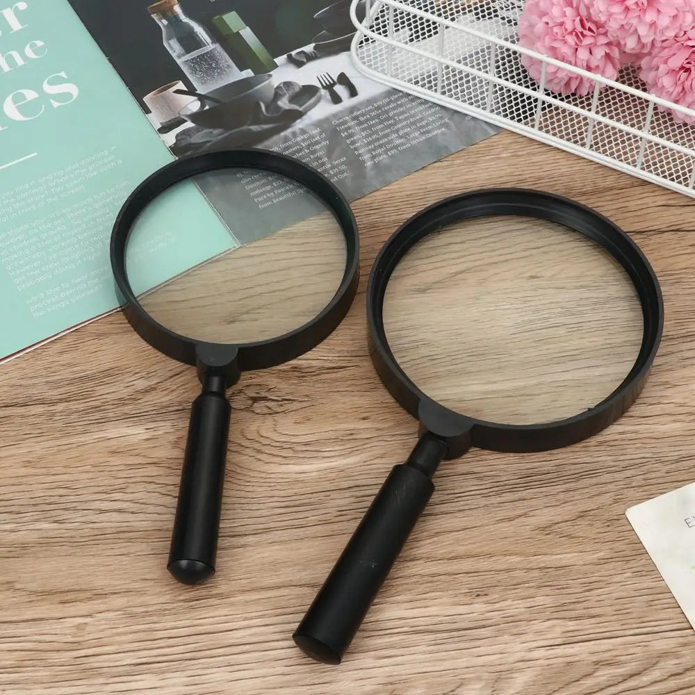 Mini Pocket 40/50/60/75/90/100/110/130mm Insect viewer Reading Glass Lens Hand Held Magnifier Jewelry Loupe 1~6X Magnifying Quake
