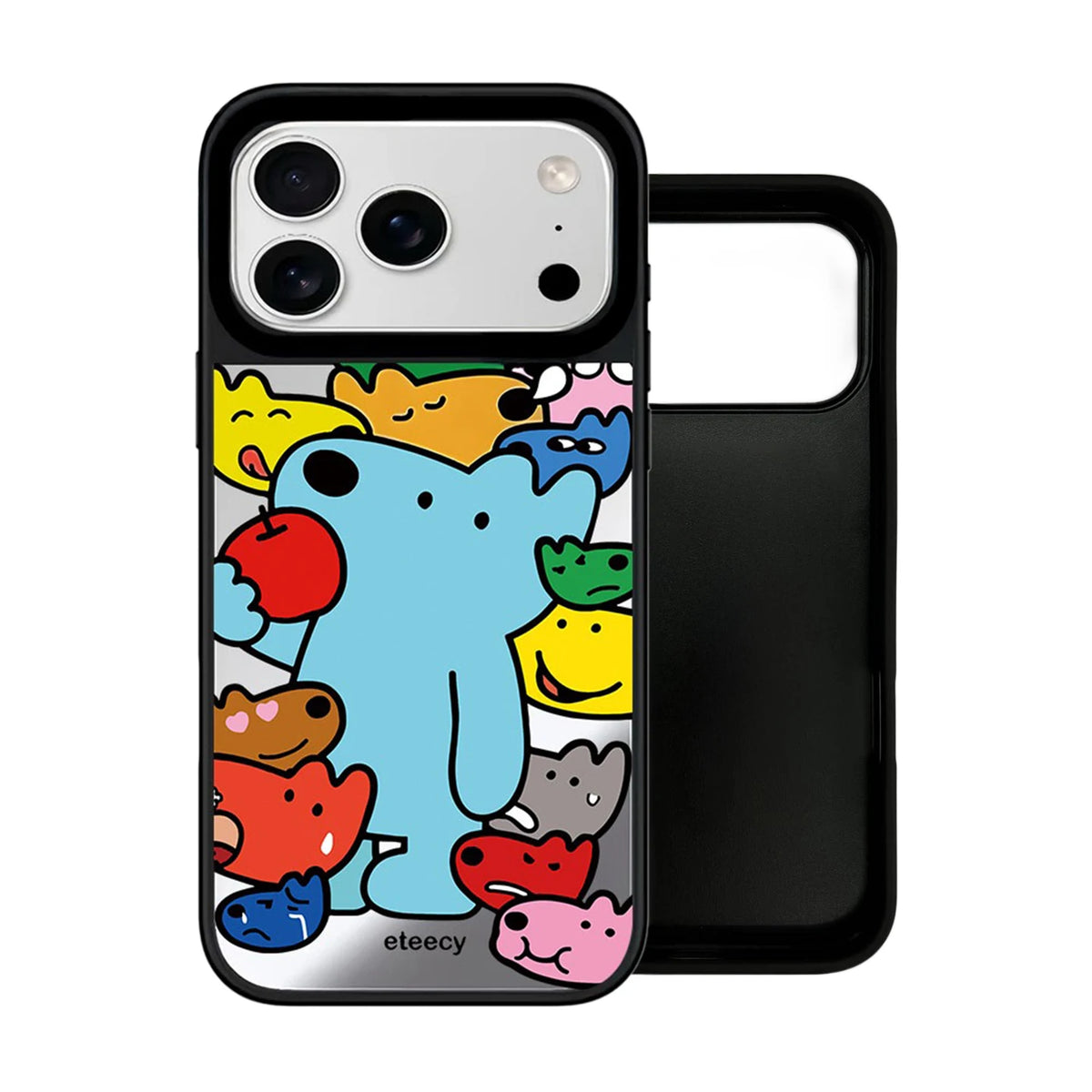6090498 Mirror Surface Magnetic Phone Case Cover for IPhone 13 14 15 16 17 18 Pro Max Case Cartoon Quake