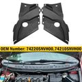 For Honda Civic 2006-2011 74220SNVH00 2x Front Windshield Wrap Corner Wiper Arm Cowl Vent Side Trim Cover Deflector Plate Panel Quake Default Title